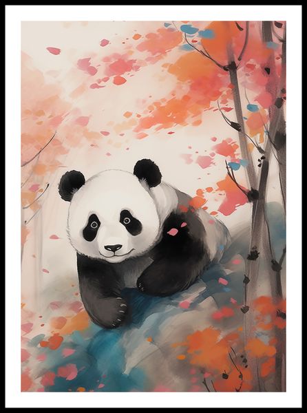 Plakat 50x70cm Panda wśród Klonów zdjęcie 3