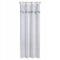 Firana gotowa na przelotkach 140x250 CAR biała z samochodzikami