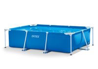 Basen ogrodowy stelażowy duży prostokątny 2,6x1,6m