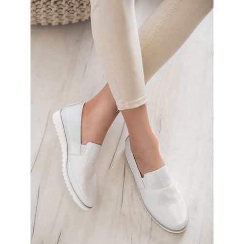 Srebrne Buty Slip On r.39 na Arena.pl