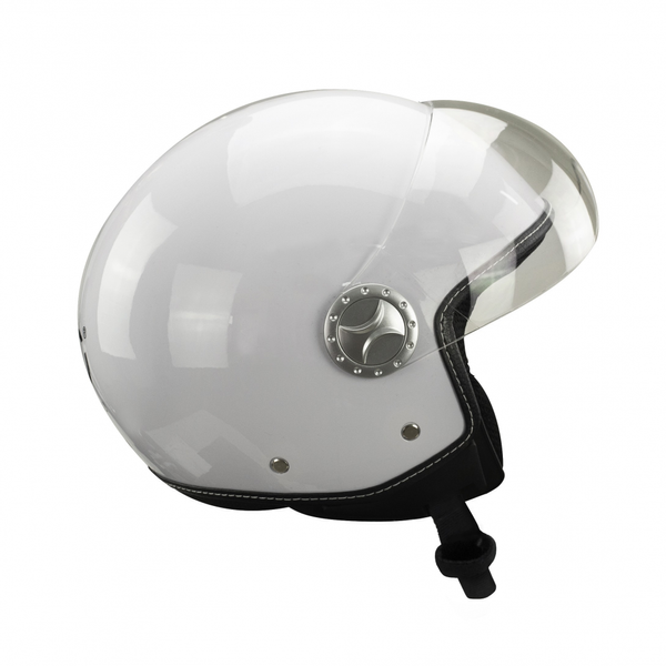 Kask na skuter motocyklowy otwarty BB 592 S biały zdjęcie 4