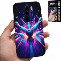 ETUI DO XIAOMI REDMI 9 - KRĘGLE BOWLING STRIKE POKROWIEC, PLECKI