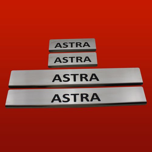 Listwa progowa OPEL ASTRA MK6/J/IV Stal nierdzewna 304 mat z czarnymi liter na Arena.pl