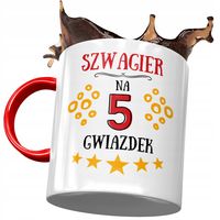 Kubek Czerwony Dla Szwagra Na Urodziny Na Prezent Z Nadrukiem Ze Zdjęciem
