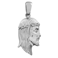 SREBRNY MEDALIK GŁOWA JEZUSA SREBRO PRÓBY 925