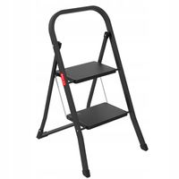 Drabina domowa 2 stopniowa lekka drabinka składana szerokie schodki