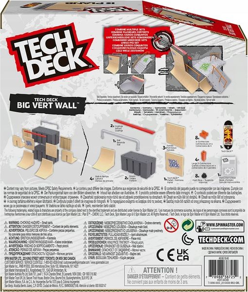 TECH DECK FINGEBOARD Zestaw Rampa Big Vert Wall zdjęcie 3