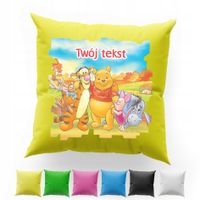 POSZEWKA Z NADRUKIEM BAWEŁNIANA 40x40CM - KUBUŚ PUCHATEK BAJKA WINNIE POOH