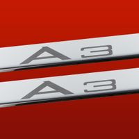 Listwa progowa AUDI A3 8L Stal nierdzewna 304 połysk 2szt