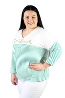 Bluza w paski The Weekend Biało-zielona UNI