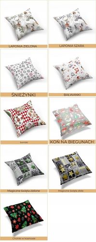 Zestaw 4 poszewek na poduszki, jaśki, 40x40 cm, 100% bawełna, mix na Arena.pl