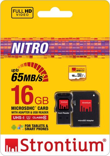 Pamięć STRONTIUM microSDHC 16GB + adapter SD/USB na Arena.pl
