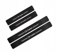 Naklejki Ochronne Na Progi folia ochronna progów karbon do SKODA OCTAVIA