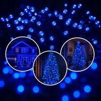 LAMPKI CHOINKOWE 500 LED ZEWNĘTRZNE NIEBIESKIE + FLASH