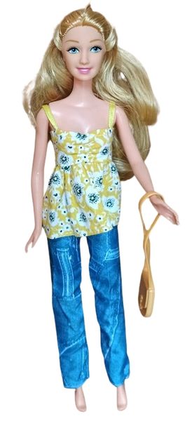 Ubranka dla Lalek SPODNIE BLUZKA TOREBKA Ciuchy #A1 zdjęcie 6