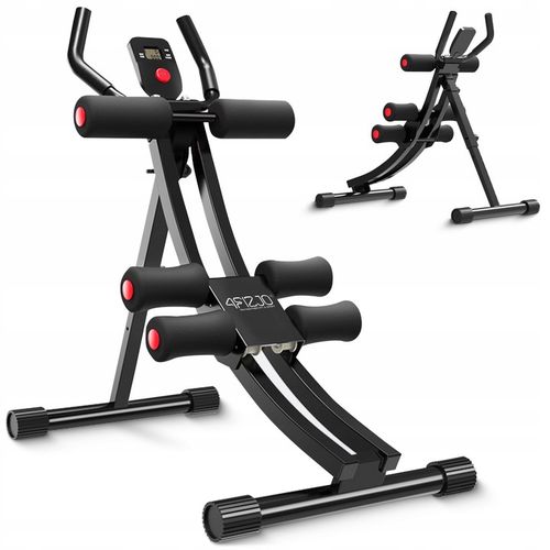 TRENAŻER MIĘŚNI BRZUCHA REGULOWANY SKŁADANY DO ĆWICZEŃ Z LICZNIKIEM 4FIZJO na Arena.pl
