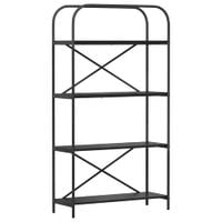 Półka na książki Czarny dąb 80 x 30 x 146 cm