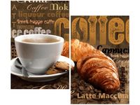 80X70CM APETYCZNA KAWA DUO OBRAZ