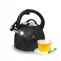 CZAJNIK TRADYCYJNY STALOWY GRUBE DNO GWIZDEK GERLACH GRANITEX 2,8L CZARNY