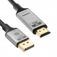 Kabel DP HDMI 8K 60Hz Spacetronik KDH-SPA020 Przewód 2m Przyłącze Premium