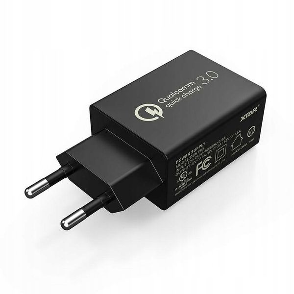 Ładowarka USB XTAR QC 3.0 AC/5V/9V/12V 3A black zdjęcie 3