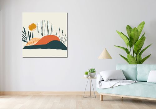 Obraz 90x90cm Wieczór na Łące na Arena.pl