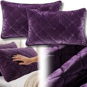 POSZEWKA NA PODUSZKĘ PIKOWANA PLUSZ 2 SZT 48x74CM