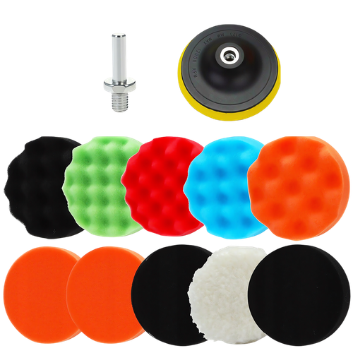 ZESTAW XXL 12el GĄBEK GĄBKI PADY + K2 PASTA POLERSKA DO POLEROWANIA LAKIERU na Arena.pl