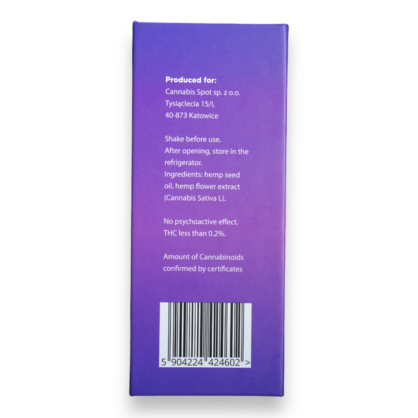 Olejek Gamechanger Premium - 10% CBD + 10% CBG zdjęcie 3