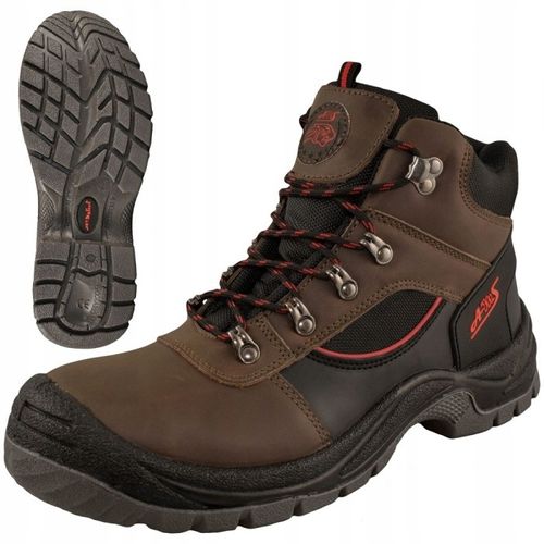 Buty robocze męskie TRZEWIKI ROBOCZE SKÓRZANE z METALOWYM NOSKIEM BHP S1 na Arena.pl