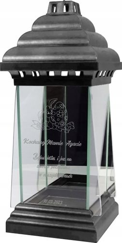 ZNICZ LAMPION KAPLICZKA z grawerem dedykacją napis na Arena.pl