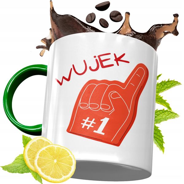 Kubek Zielony Dla Wujka Idealny Prezent Z Nadrukiem Ze Zdjęciem zdjęcie 1