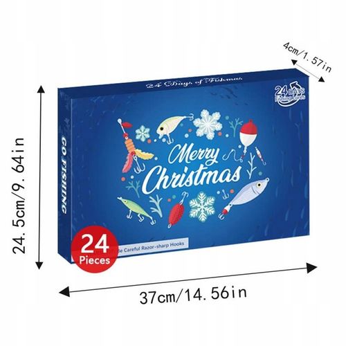 KALENDARZ ADWENTOWY DLA WĘDKARZY PRZYNĘTY HACZYKI ZESTAW NA PREZENT 24 DNI na Arena.pl