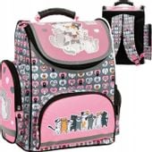 TORNISTER SZKOLNY DO 1 KLASY DLA DZIEWCZYNKI CLEO & FRANK Z KOTKAMI KOTKI