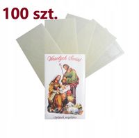 OPŁATKI WIGILIJNE 5 DUŻYCH + KOPERTA + FOLIA (100 KPL.)