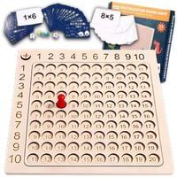 TABLICZKA MNOŻENIA GRA PLANSZOWA DO NAUKI LICZENIA LOGICZNA EDUKACYJNA 2w1