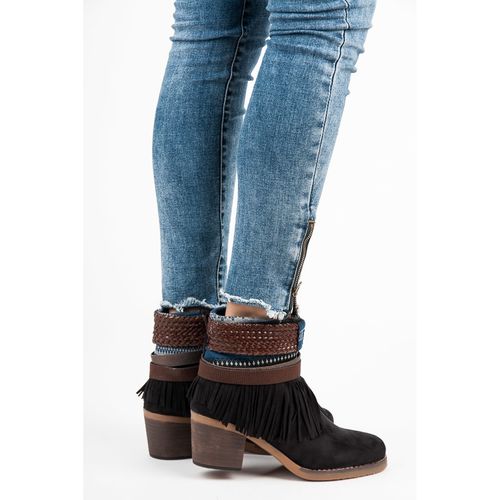 Zamszowe Botki Boho r.37 na Arena.pl