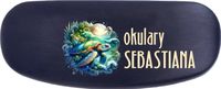 ETUI POKROWIEC FUTERAŁ na OKULARY z imieniem SEBASTIAN z nadrukiem