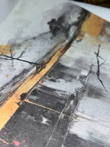 Fototapeta PREMIUM STRUKTURA ZMYWALANA NA WYMIAR Ciemna tapeta zebry na Arena.pl