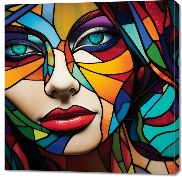 Obraz 100x100cm Spójrz Mi W Oczy zdjęcie 1