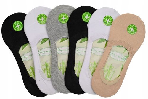 6 Par Stopki Damskie Skarpety Bambusowe Krótkie Skarpetki Antybakteryjne na Arena.pl