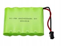 NIMH 6V 2400mAh Wtyczka JST SM AKUMULATOR do AUTA Terenowego HB P1401 P1402