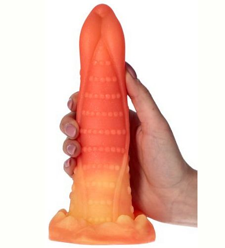 Nowoczesne dwukolorowe dildo Monster na Arena.pl