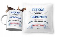 Zestaw Dla Masażystki Poduszka + Kubek Na Prezent Z Nadrukiem Ze Zdjęciem