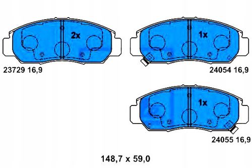 KLOCKI HAM PRZOD HONDA FR-V 05- ATE na Arena.pl