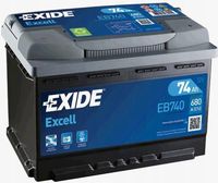 AKUMULATOR SAMOCHODOWY EXIDE EXCELL 74AH 680A EB740 PRAWY+