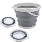 Uniwersalne wiadro silikonowe wiaderko składane przenośne turystyczne 5 l