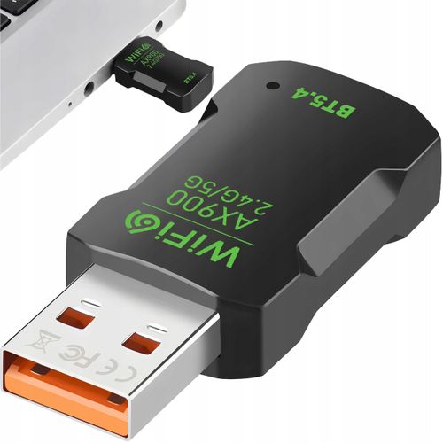 KARTA SIECIOWA ADAPTER BLUETOOTH 5.4 WiFi 6 BT USB 900 MBPS WPA3 ODBIORNIK na Arena.pl