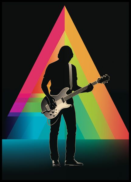 Plakat 64x90cm Pryzmat przez Gitarę zdjęcie 2