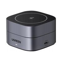 Ładowarka indukcyjna bezprzewodowa Qi 2w1 Ugreen W256 Czarna 20W